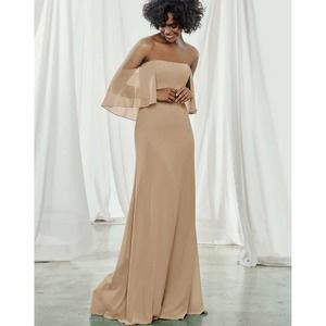 Amsale Fawn Willow Strapless Bridesmaid Dress